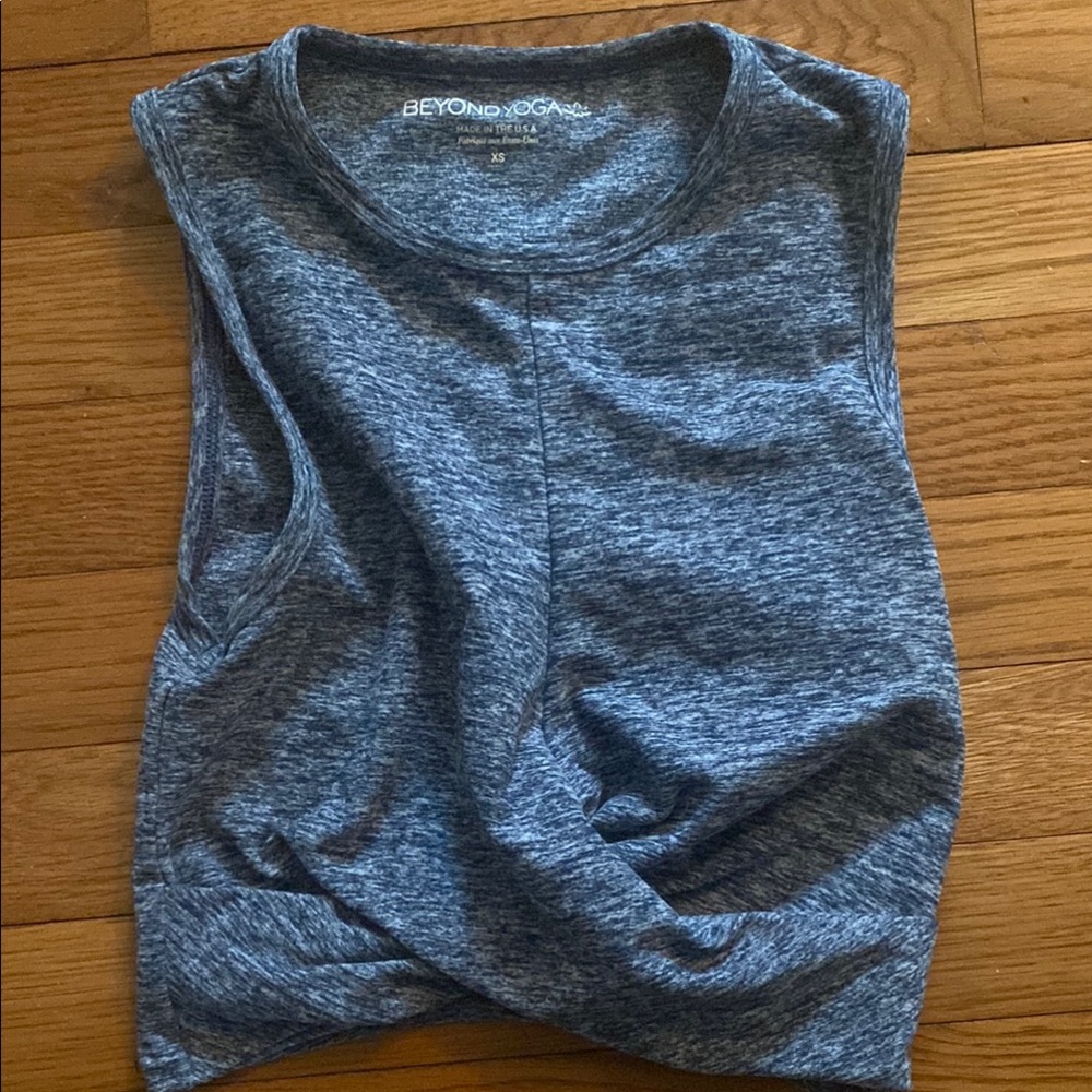 Beyond Yoga Blue Sleeveless Top